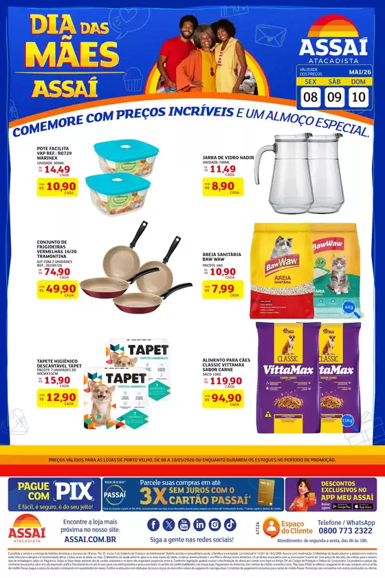 Catálogo Assaí Atacadista em São Paulo | Encarte Assaí Atacadista 47124-39 | 2026-05-08T00:00:00.000Z - 2026-05-10T00:00:00.000Z