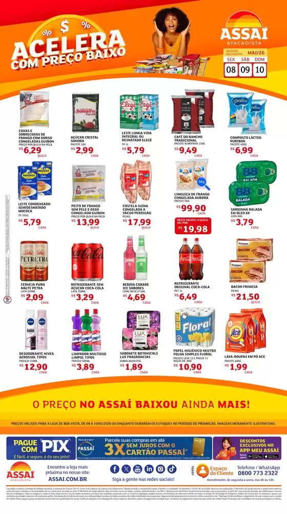 Catálogo Assaí Atacadista | Encarte Assaí Atacadista 46994-73 | 2026-05-08T00:00:00.000Z - 2026-05-10T00:00:00.000Z