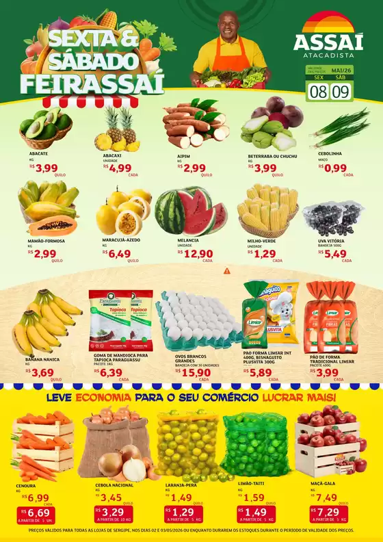 Catálogo Assaí Atacadista | Encarte Assaí Atacadista 46909-480 | 2026-05-08T00:00:00.000Z - 2026-05-09T00:00:00.000Z