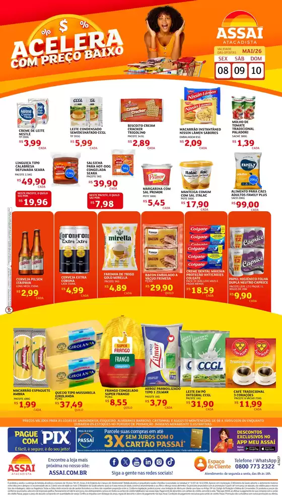 Catálogo Assaí Atacadista | Encarte Assaí Atacadista 47027-63 | 2026-05-08T00:00:00.000Z - 2026-05-10T00:00:00.000Z