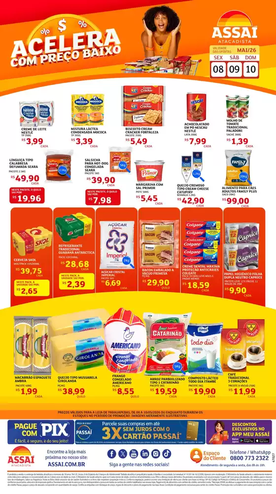 Catálogo Assaí Atacadista | Encarte Assaí Atacadista 47027-64 | 2026-05-08T00:00:00.000Z - 2026-05-10T00:00:00.000Z