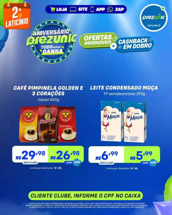 Catálogo Prezunic | Encarte Prezunic | 2026-05-11T00:00:00.000Z - 2026-05-11T00:00:00.000Z