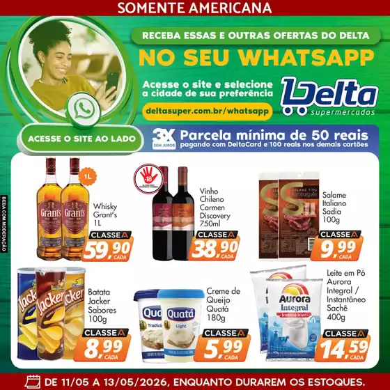 Catálogo Delta Supermercados | Encarte Delta Supermercados | 2026-05-11T00:00:00.000Z - 2026-05-13T00:00:00.000Z