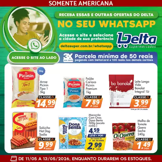 Catálogo Delta Supermercados | Ampla seleção de ofertas | 2026-05-11T00:00:00.000Z - 2026-05-13T00:00:00.000Z