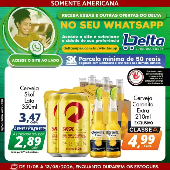 Catálogo Delta Supermercados | Descontos e promoções | 2026-05-11T00:00:00.000Z - 2026-05-13T00:00:00.000Z