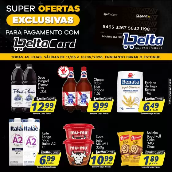 Catálogo Delta Supermercados | Ofertas exclusivas e pechinchas | 2026-05-11T00:00:00.000Z - 2026-05-13T00:00:00.000Z