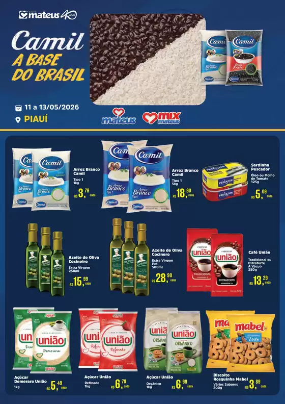Catálogo Supermercados Mateus | Exclusivo Camil | 2026-05-11T00:00:00.000Z - 2026-05-13T00:00:00.000Z