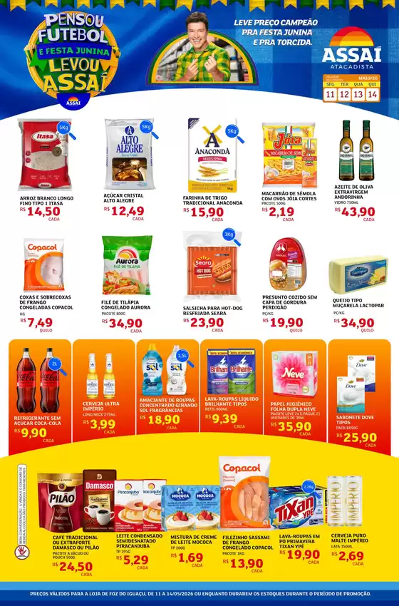 Catálogo Assaí Atacadista | Encarte Assaí Atacadista 46279-352 | 2026-05-11T00:00:00.000Z - 2026-05-14T00:00:00.000Z