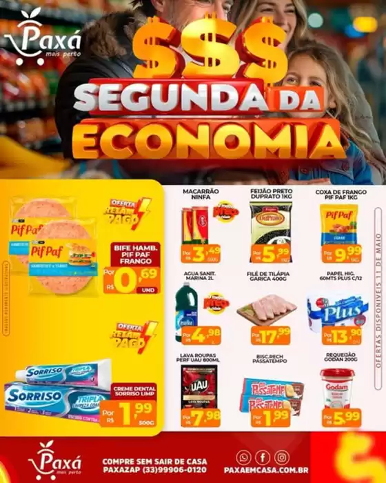 Catálogo Paxá Supermercados | Segunda Da Economia | 2026-05-11T00:00:00.000Z - 2026-05-11T00:00:00.000Z