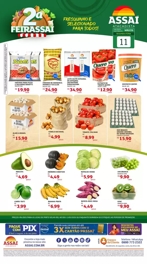 Catálogo Assaí Atacadista | Encarte Assaí Atacadista 46926-39 | 2026-05-11T00:00:00.000Z - 2026-05-11T00:00:00.000Z