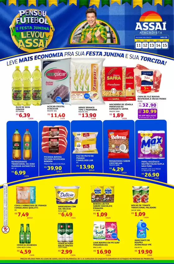Catálogo Assaí Atacadista | Encarte Assaí Atacadista 46673-822 | 2026-05-11T00:00:00.000Z - 2026-05-15T00:00:00.000Z