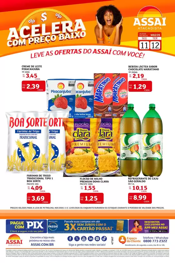 Catálogo Assaí Atacadista | Encarte Assaí Atacadista 47167-29 | 2026-05-11T00:00:00.000Z - 2026-05-12T00:00:00.000Z
