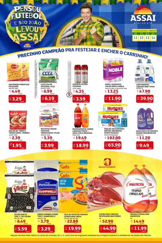 Catálogo Assaí Atacadista | Encarte Assaí Atacadista 46904-561 | 2026-05-11T00:00:00.000Z - 2026-05-14T00:00:00.000Z