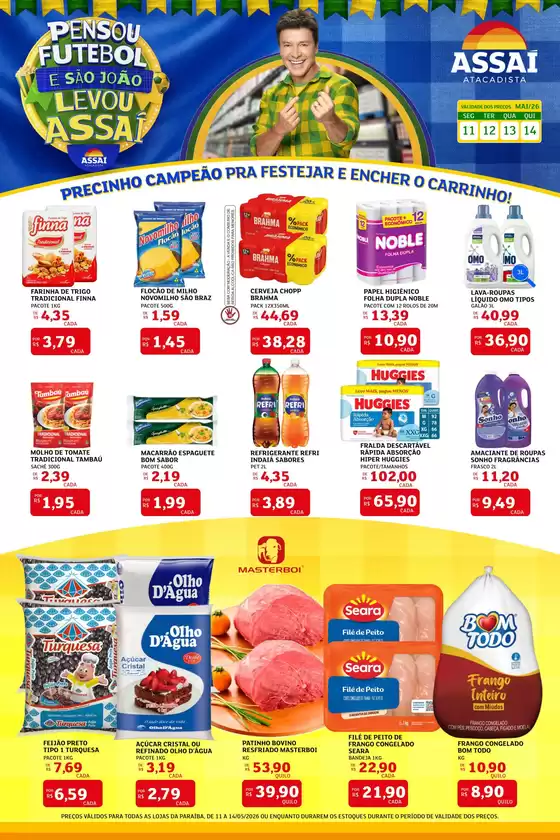 Catálogo Assaí Atacadista | Encarte Assaí Atacadista 46904-562 | 2026-05-11T00:00:00.000Z - 2026-05-14T00:00:00.000Z