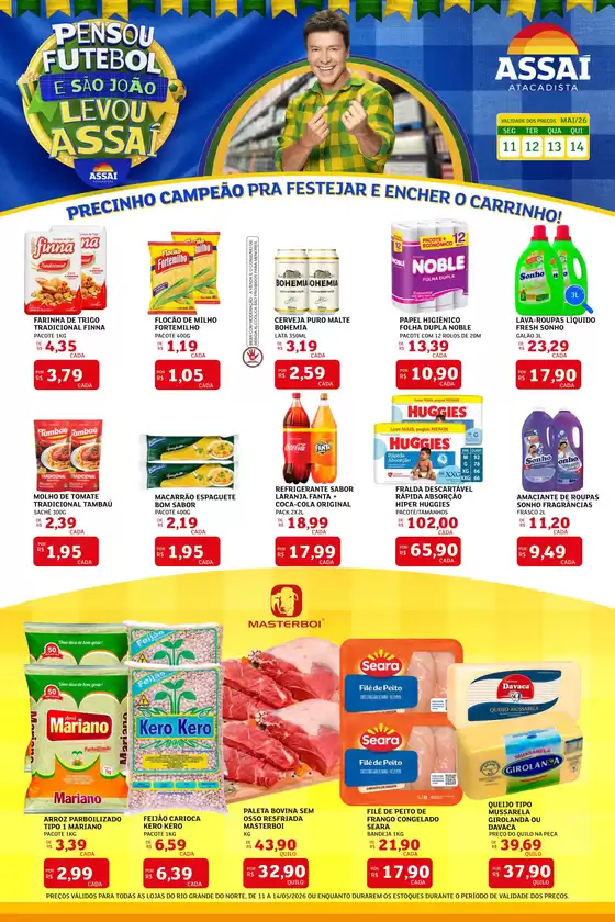 Catálogo Assaí Atacadista | Encarte Assaí Atacadista 46904-564 | 2026-05-11T00:00:00.000Z - 2026-05-14T00:00:00.000Z