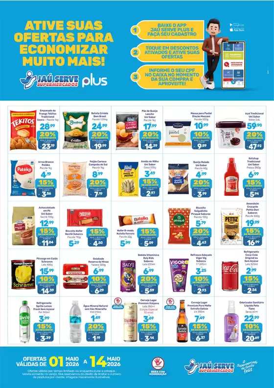 Catálogo Supermercados Jaù Serve | Ofertas | 2026-05-12T00:00:00.000Z - 2026-05-14T00:00:00.000Z
