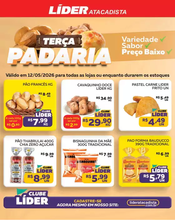 Catálogo Líder Atacadista | TERÇA DA PADARIA | 2026-05-12T00:00:00.000Z - 2026-05-12T00:00:00.000Z