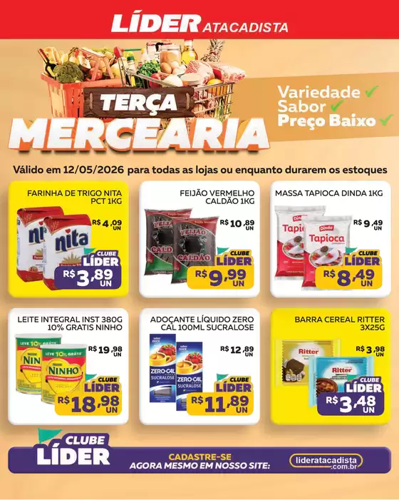 Catálogo Líder Atacadista | TERÇA DA MERCEARIA | 2026-05-12T00:00:00.000Z - 2026-05-12T00:00:00.000Z