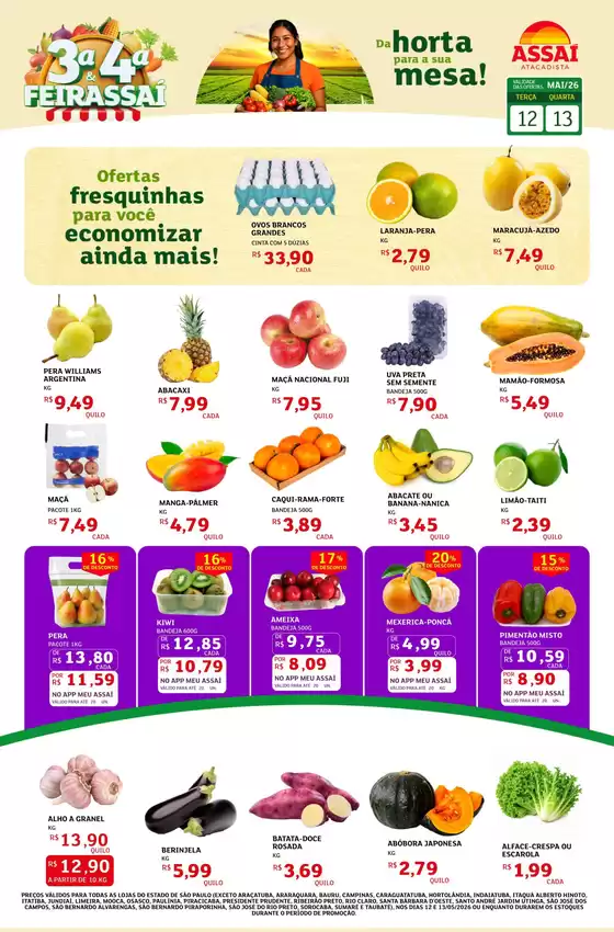 Catálogo Assaí Atacadista | Encarte Assaí Atacadista 46479-758 | 2026-05-12T00:00:00.000Z - 2026-05-13T00:00:00.000Z