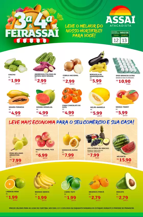 Catálogo Assaí Atacadista | Encarte Assaí Atacadista 47080-120 | 2026-05-12T00:00:00.000Z - 2026-05-13T00:00:00.000Z