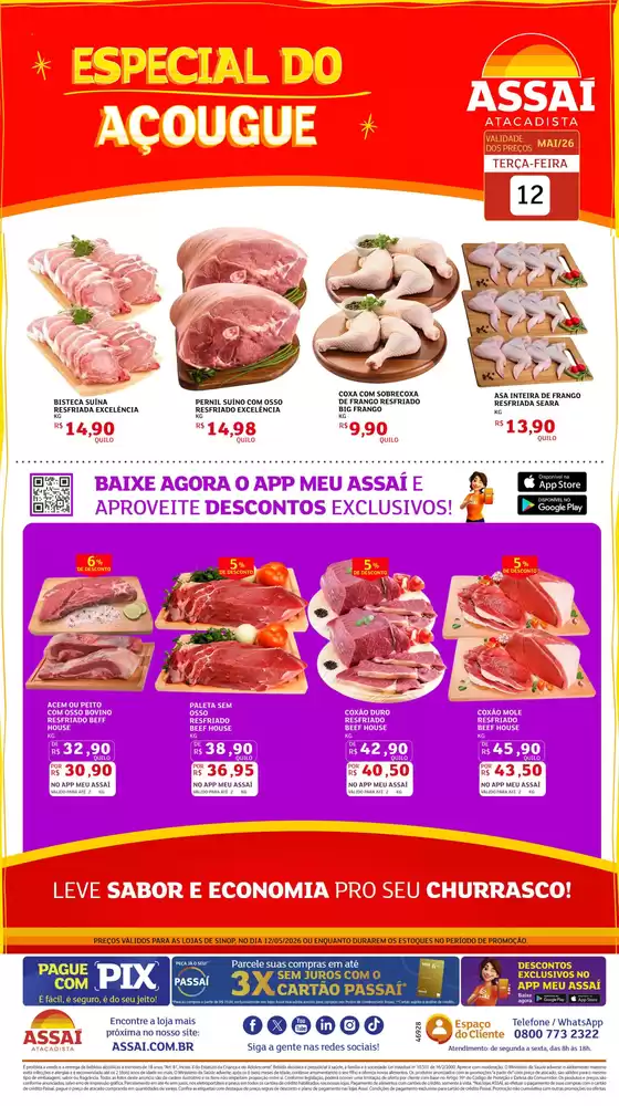 Catálogo Assaí Atacadista | Encarte Assaí Atacadista 46928-460 | 2026-05-12T00:00:00.000Z - 2026-05-12T00:00:00.000Z