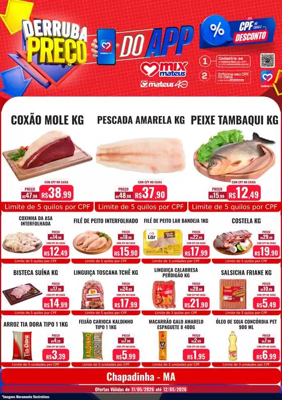Catálogo Supermercados Mateus | Derruba preço | 2026-05-12T00:00:00.000Z - 2026-05-12T00:00:00.000Z