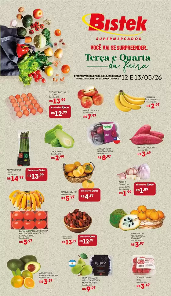 Catálogo Bistek Supermercados | Nossas melhores ofertas para você | 2026-05-12T00:00:00.000Z - 2026-05-13T00:00:00.000Z
