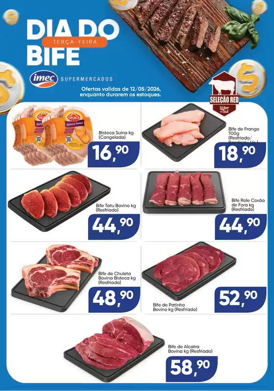 Catálogo Imec Supermercados | BAIXA 15276 IMEC TERCA DO BIFE 12 05 2026 | 2026-05-12T00:00:00.000Z - 2026-05-12T00:00:00.000Z
