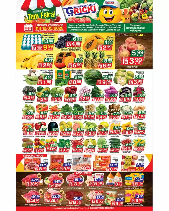Catálogo Supermercados Gricki | Encarte Supermercados Gricki | 2026-05-11T00:00:00.000Z - 2026-05-12T00:00:00.000Z