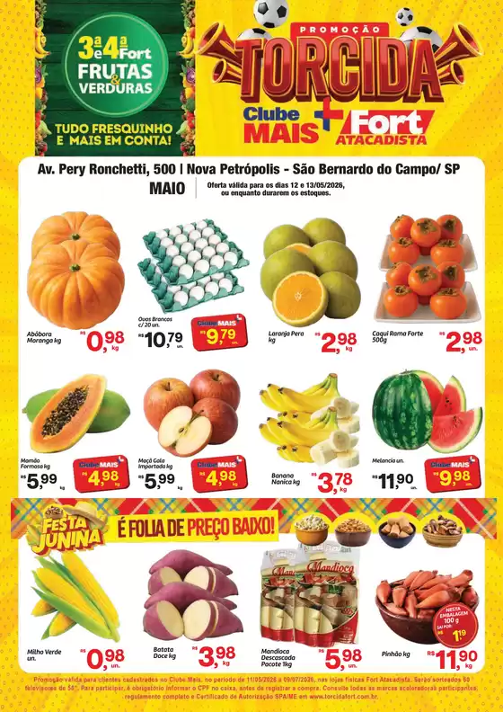 Catálogo Fort Atacadista | SP Fort FLV 3ª e 4ª Verde 12 e 13 MAI 26 Sao Bernardo | 2026-05-12T00:00:00.000Z - 2026-05-13T00:00:00.000Z