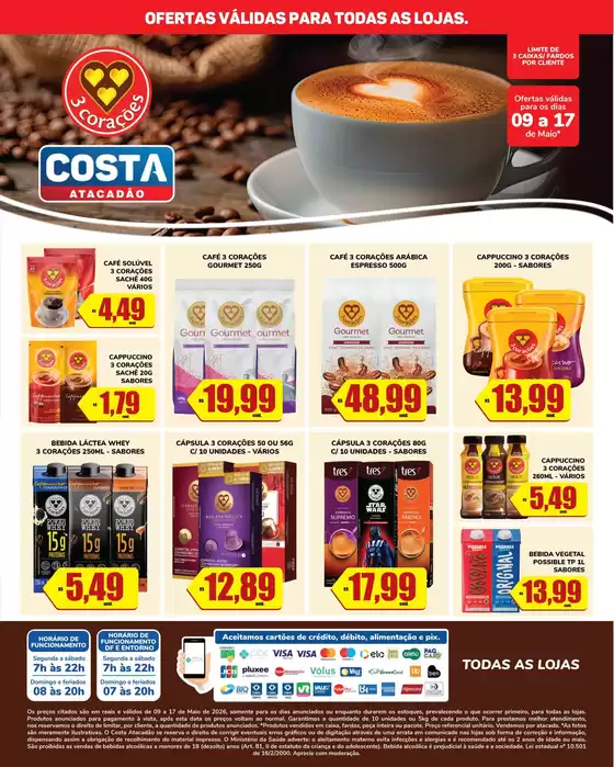 Catálogo Costa Atacadão | Pechinchas e ofertas atuais | 2026-05-09T00:00:00.000Z - 2026-05-17T00:00:00.000Z