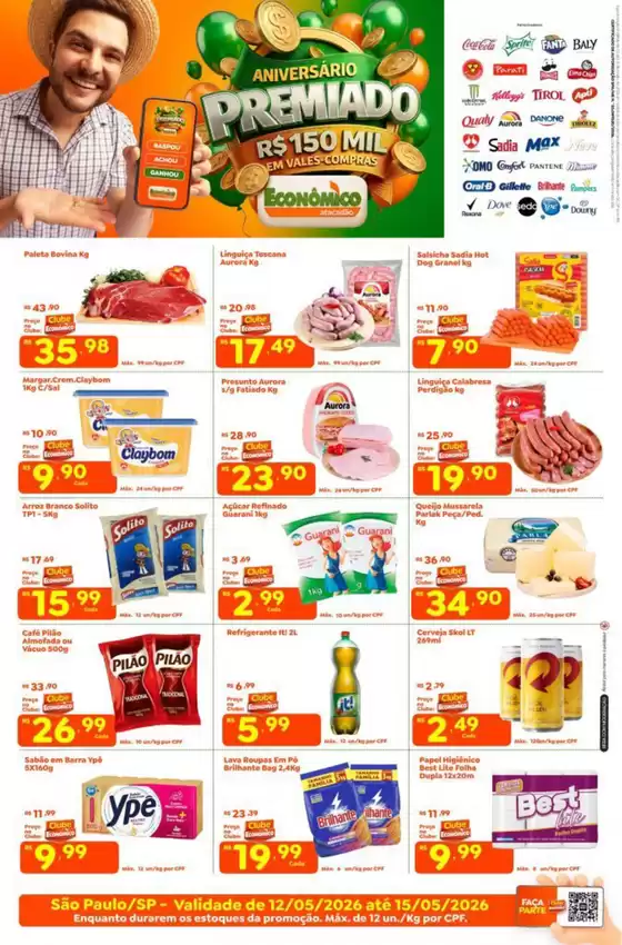 Catálogo Econômico Atacadão | Tabloide Econômico Atacadão - SP | 2026-05-12T00:00:00.000Z - 2026-05-15T00:00:00.000Z