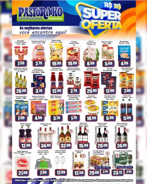 Catálogo Supermercado Pastorinho | Ofertas e promoções atuais | 2026-05-11T00:00:00.000Z - 2026-05-17T00:00:00.000Z