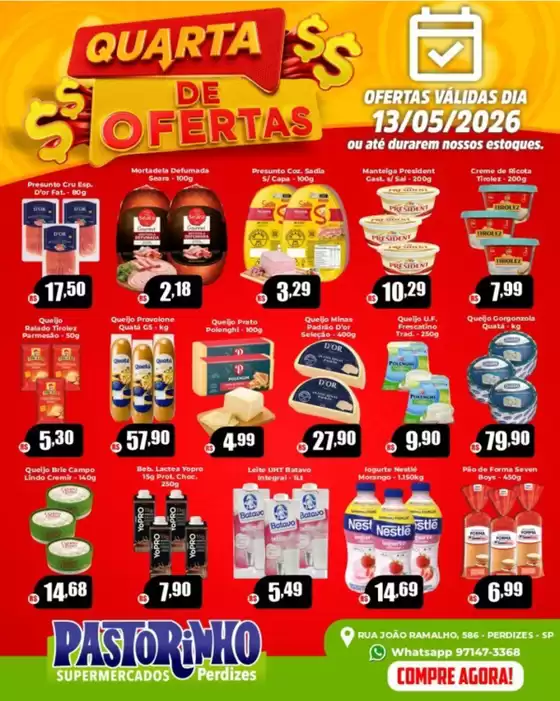 Catálogo Supermercado Pastorinho | Economize agora com nossas ofertas | 2026-05-13T00:00:00.000Z - 2026-05-13T00:00:00.000Z