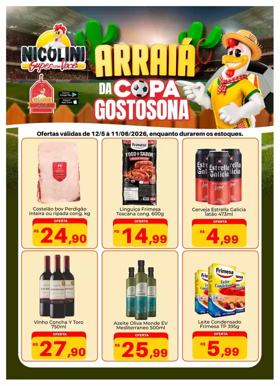 Catálogo Super Nicolini em Rio Grande | Nossas melhores ofertas para você | 2026-05-12T00:00:00.000Z - 2026-06-11T00:00:00.000Z