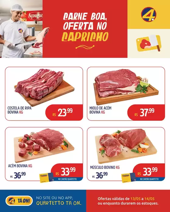 Catálogo Quartetto Supermercados | Encarte Quartetto Supermercados | 2026-05-13T00:00:00.000Z - 2026-05-14T00:00:00.000Z