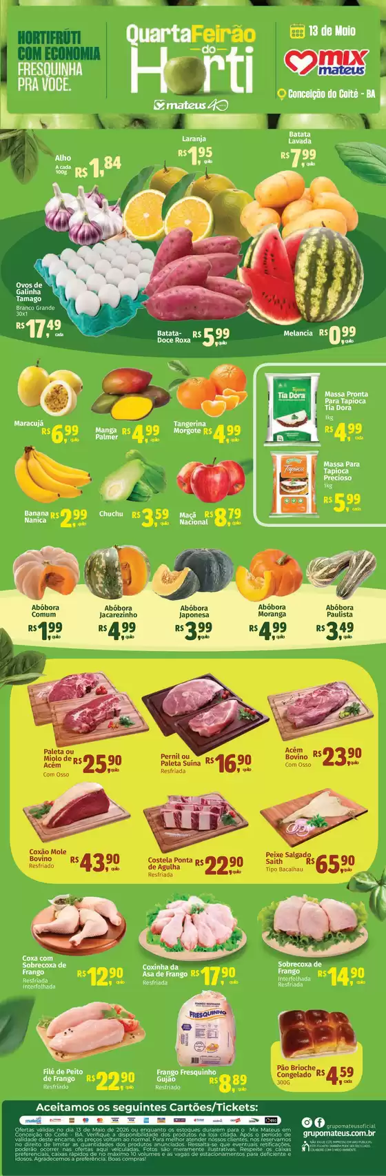 Catálogo Supermercados Mateus | Quarta do Hort | 2026-05-13T00:00:00.000Z - 2026-05-13T00:00:00.000Z