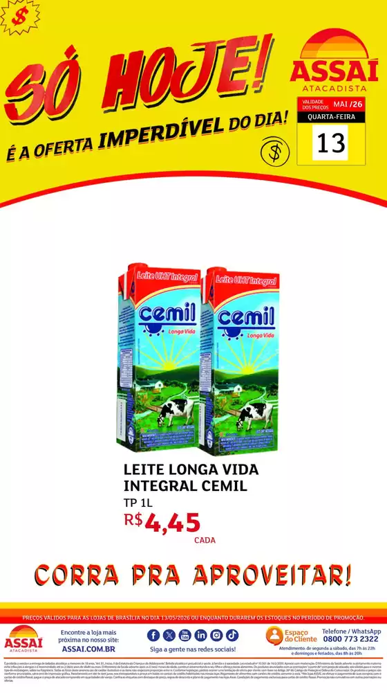 Catálogo Assaí Atacadista | Encarte Assaí Atacadista 47285-226 | 2026-05-13T00:00:00.000Z - 2026-05-13T00:00:00.000Z