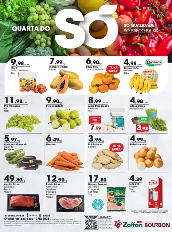 Catálogo Zaffari | Ofertas Quarta do Só | 2026-05-13T00:00:00.000Z - 2026-05-13T00:00:00.000Z