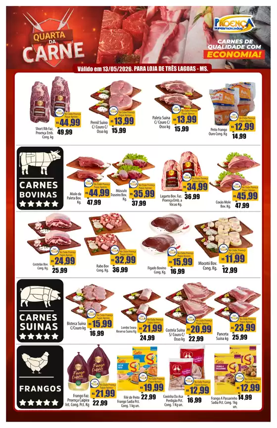 Catálogo Proença Supermercados | Quarta da Carne MS 13-05-2026 | 2026-05-13T00:00:00.000Z - 2026-05-13T00:00:00.000Z