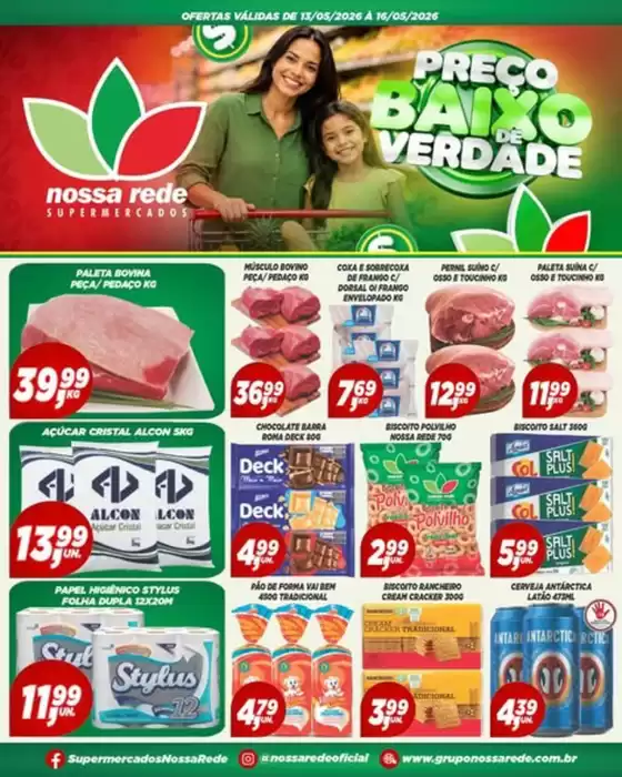 Catálogo Nossa Rede Supermercados | PREÇO BAIXO DE VERDADE | 2026-05-14T00:00:00.000Z - 2026-05-16T00:00:00.000Z