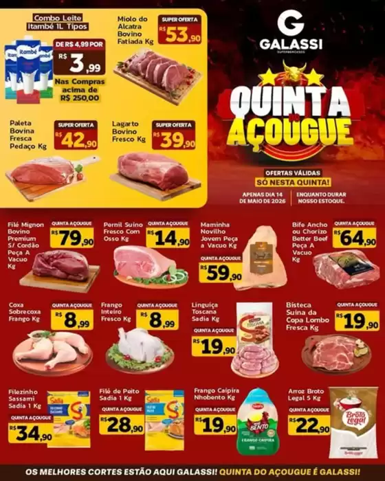 Catálogo Supermercados Galassi | QUINTA DO AÇOUGUE | 2026-05-14T00:00:00.000Z - 2026-05-14T00:00:00.000Z