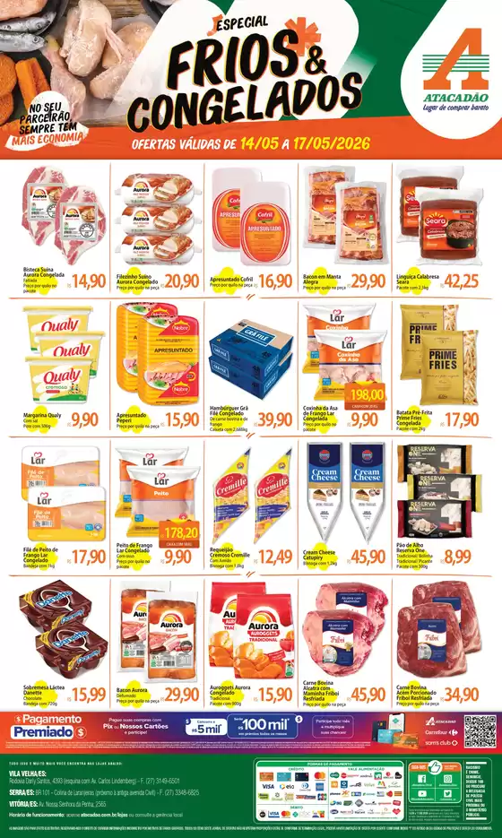Catálogo Atacadão | Atacadão - Frios e Congelados | 2026-05-14T00:00:00.000Z - 2026-05-17T00:00:00.000Z