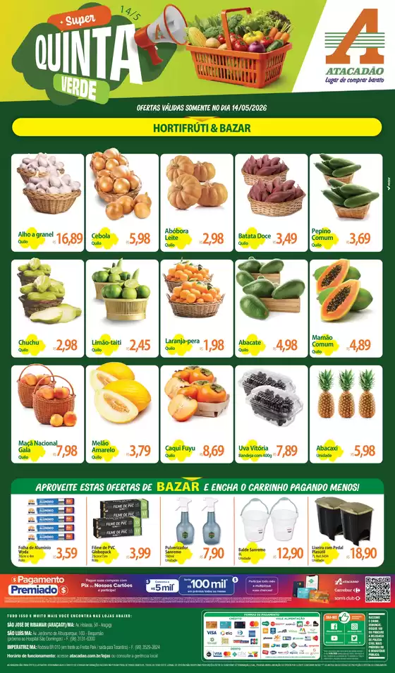Catálogo Atacadão | Atacadão - Hortifrúti | 2026-05-14T00:00:00.000Z - 2026-05-14T00:00:00.000Z