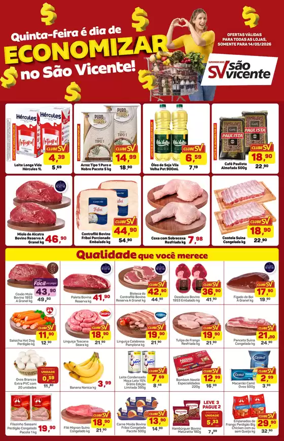 Catálogo Supermercados São Vicente | Ótima oferta para todos os clientes | 2026-05-14T00:00:00.000Z - 2026-05-14T00:00:00.000Z