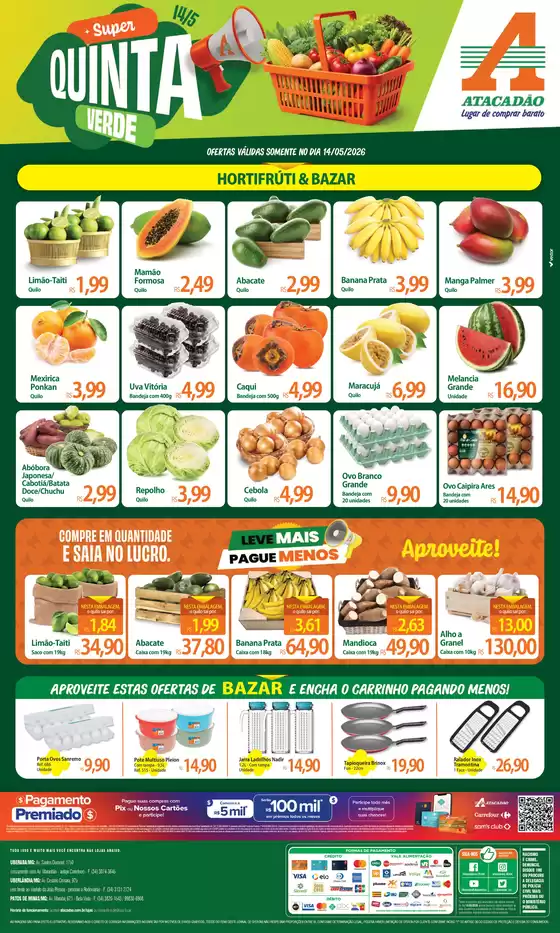 Catálogo Atacadão | Atacadão - Hortifrúti | 2026-05-14T00:00:00.000Z - 2026-05-14T00:00:00.000Z