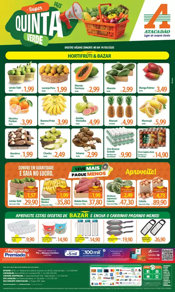 Catálogo Atacadão | Atacadão - Hortifrúti | 2026-05-14T00:00:00.000Z - 2026-05-14T00:00:00.000Z
