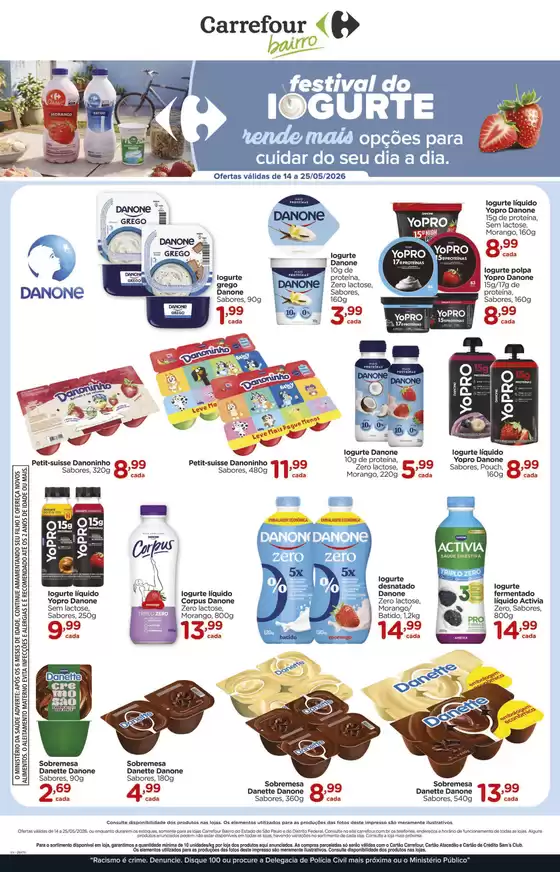 Catálogo Carrefour Bairro | REVISTA IOGURTES | 2026-05-14T00:00:00.000Z - 2026-05-25T00:00:00.000Z