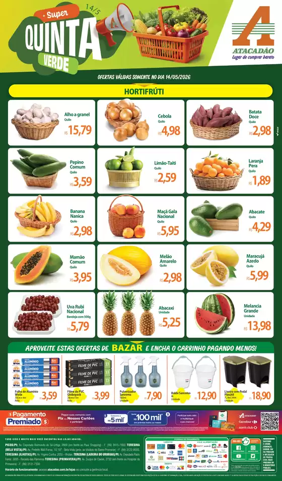 Catálogo Atacadão | Atacadão - Hortifrúti | 2026-05-14T00:00:00.000Z - 2026-05-14T00:00:00.000Z