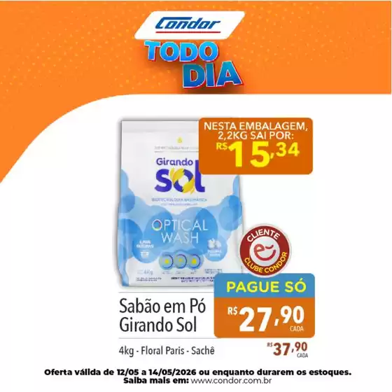 Catálogo Supermercados Condor em São José dos Campos | Encarte Supermercados Condor | 2026-05-12T00:00:00.000Z - 2026-05-14T00:00:00.000Z